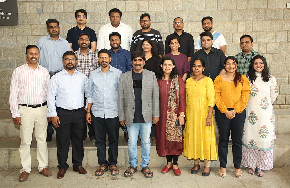 Participants of Batch 12 of the Business Analytics and Intelligence Programme, along with Prof. U Dinesh Kumar.