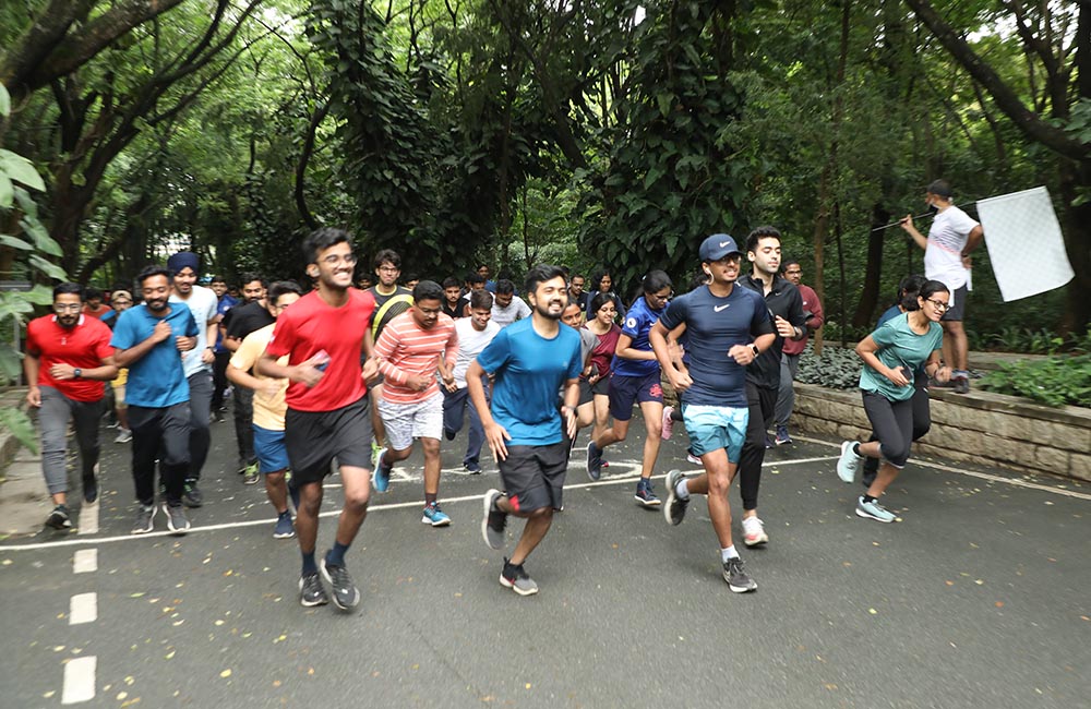 Students Sports Council organizes Inaugural Run for the students of PGP1 on June 19, 2022.