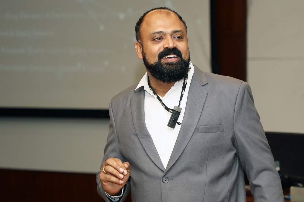 Shenil Varghese Pudussery, Head - Human Resources and Global Operations, Commercial & Branded Formulations Biocon Biologics, delivers the talk on 'Insights in Pharma & Biotechology" as part of the EPGP seminar series on June 29, 2022.