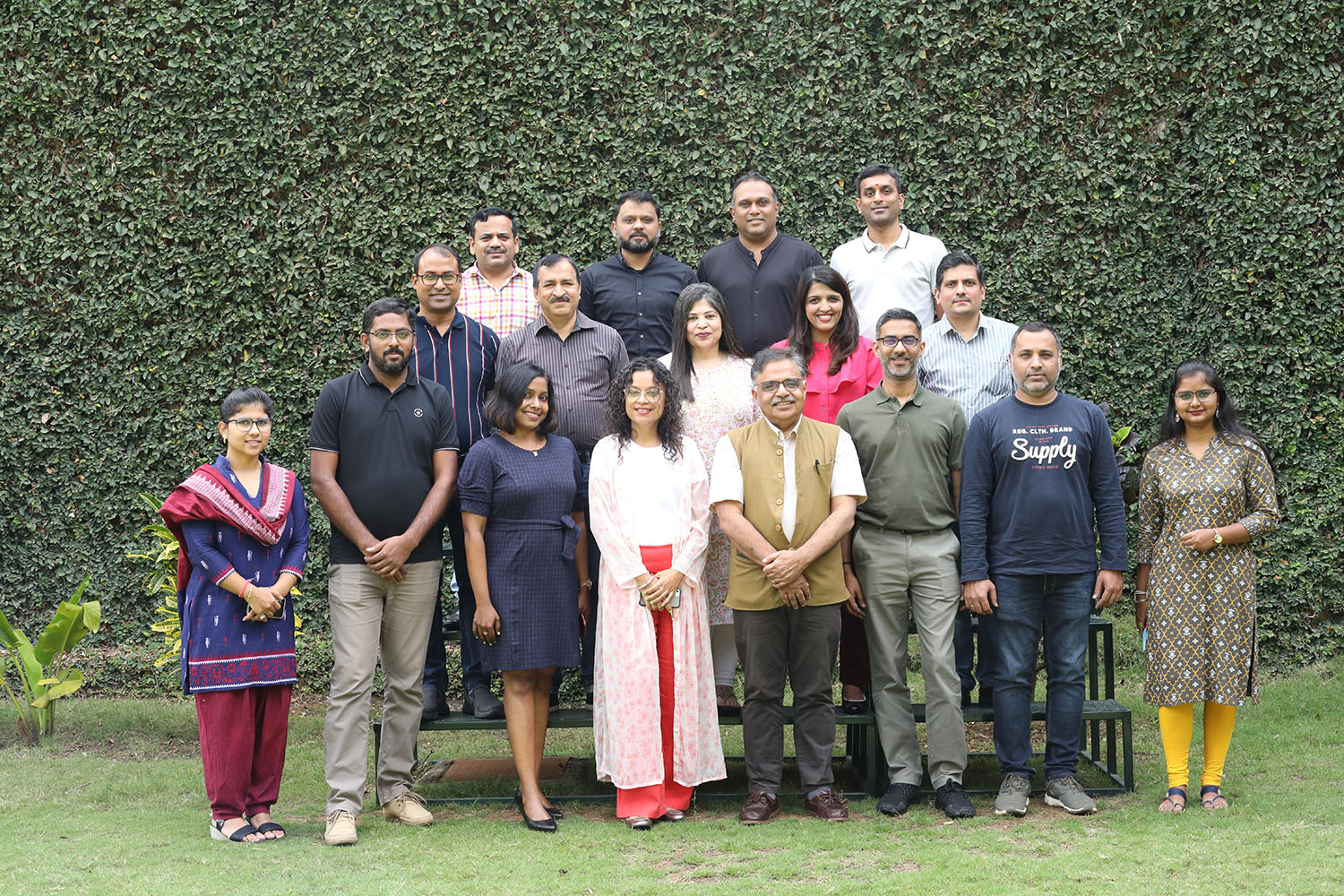 Participants of the General Management Programme for Elektrobit, on 18th October 2022. Programme Director Prof. Abhoy Ojha is seen with them.