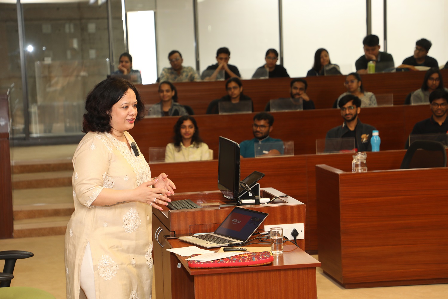 Ms. Khyati Shah, Head, Corporate Communications, Welspun Group, speaks to the PGP 2022-24 batch about the current digital communications landscape, on November 25, 2022.
