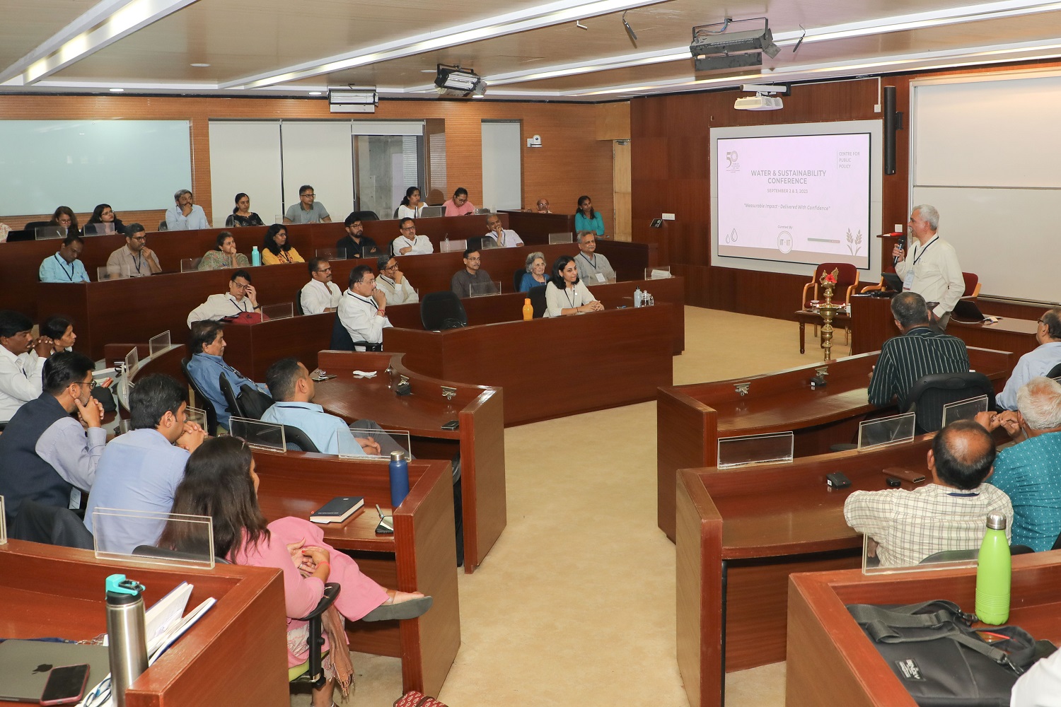 The Centre for Public Policy at IIMB, along with ‘IITians for Influencing India’s Transformation’, jointly hosted a Water and Sustainability Conference on 2nd and 3rd September 2023 at IIM Bangalore