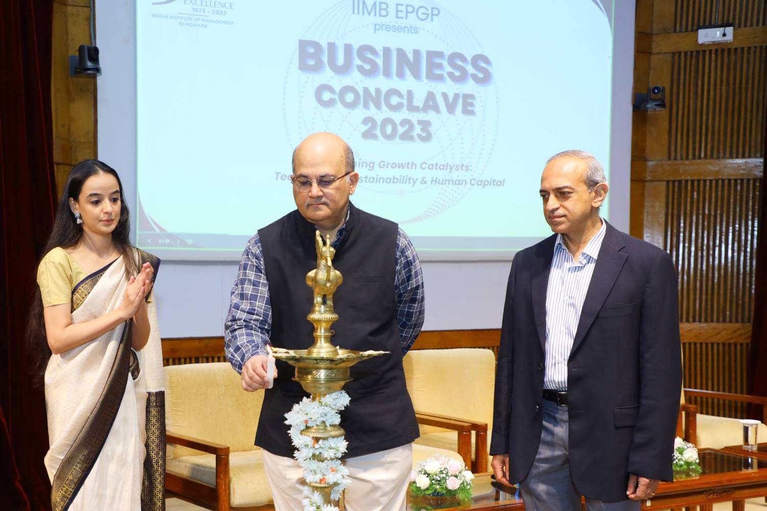 Professor Rishikesha T. Krishnan, Director, IIM Bangalore, inaugurated the EPGP Business Conclave 2023, organized by students of the Executive Post Graduate Programme in Management (EPGP) at IIMB, on 24th September 2023.