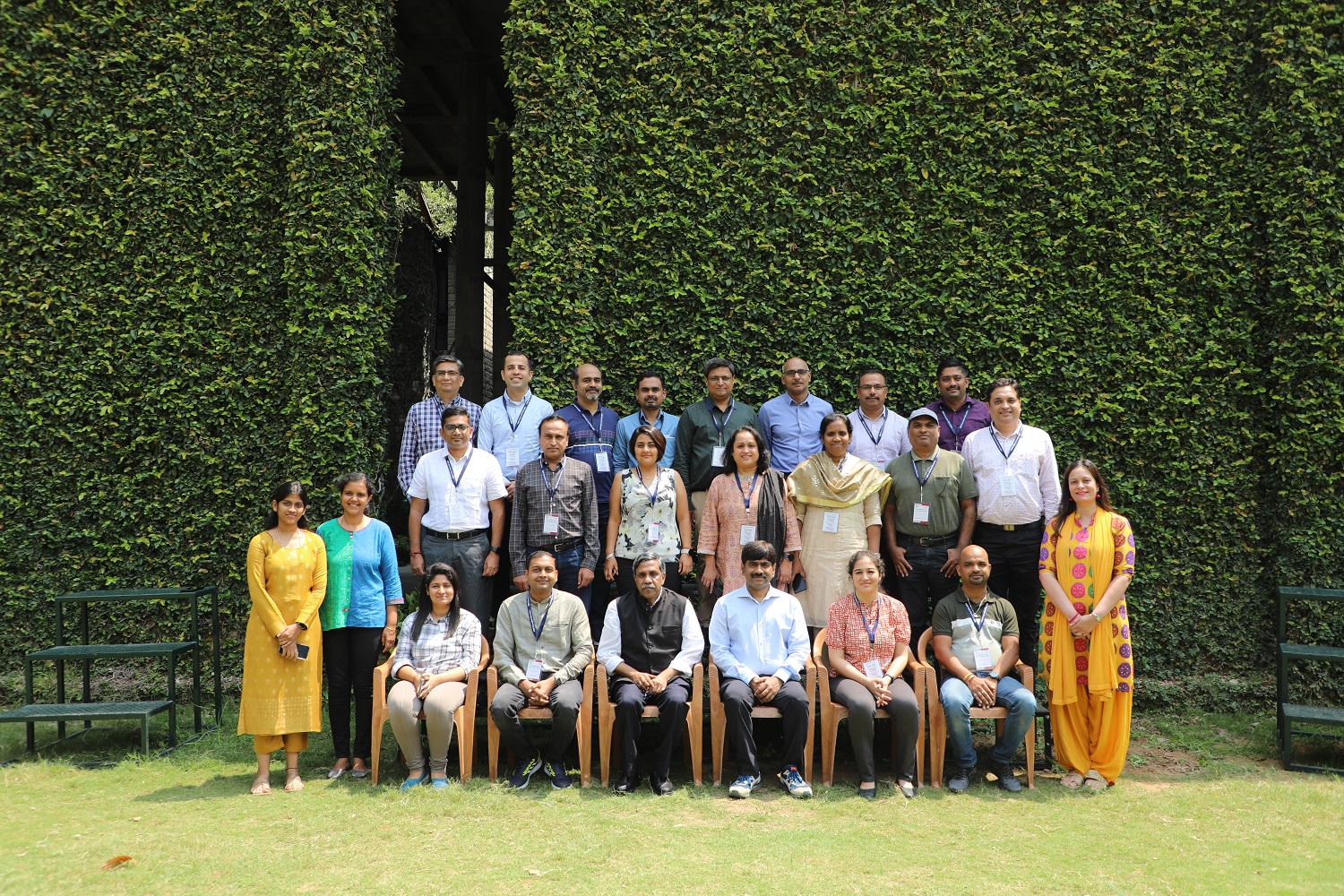 Participants of the Strategic Thinking and Data Fluency for Fidelity Investments, offered by the Exec Education Programmes Office of IIMB, pose along with the Faculty Programme Director, on 19th October 2023.