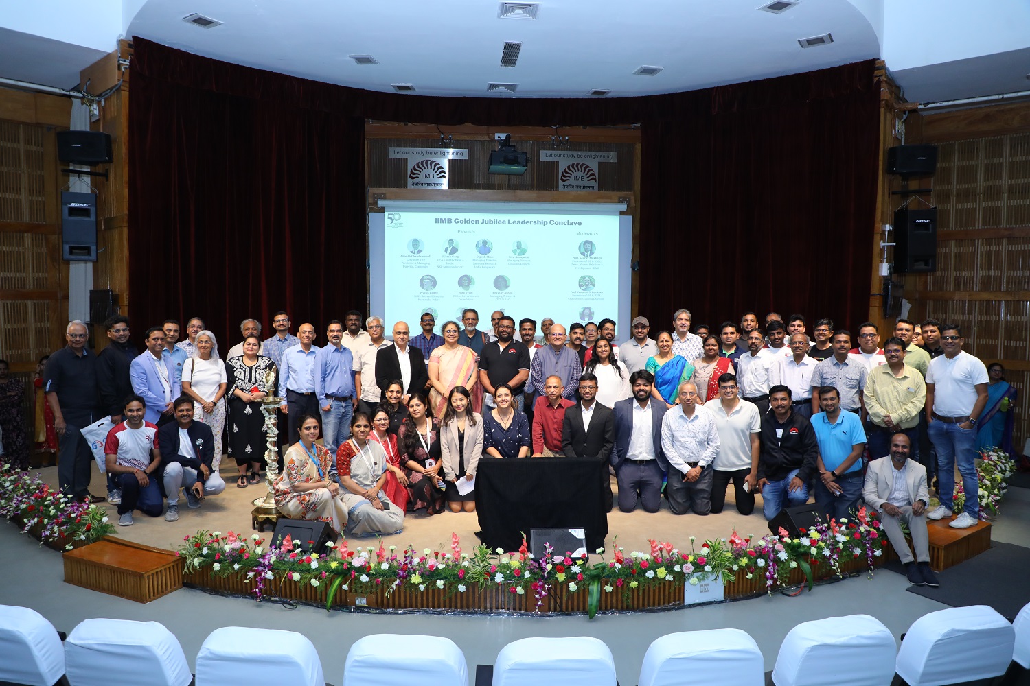 The Alumni Relations Office of IIMB hosted a Leadership Conclave on 28th October 2023, as part of the Alumni Events, to mark the Institute’s Golden Jubilee Week celebrations.
