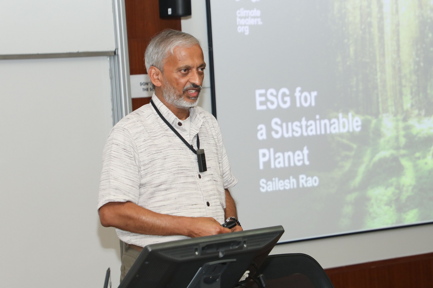The Centre for Public Policy organized a seminar on ‘ESG for a Sustainable Planet’ by eminent author and speaker on climate change and sustainability, Dr. Sailesh Rao, on 16th November 2023.