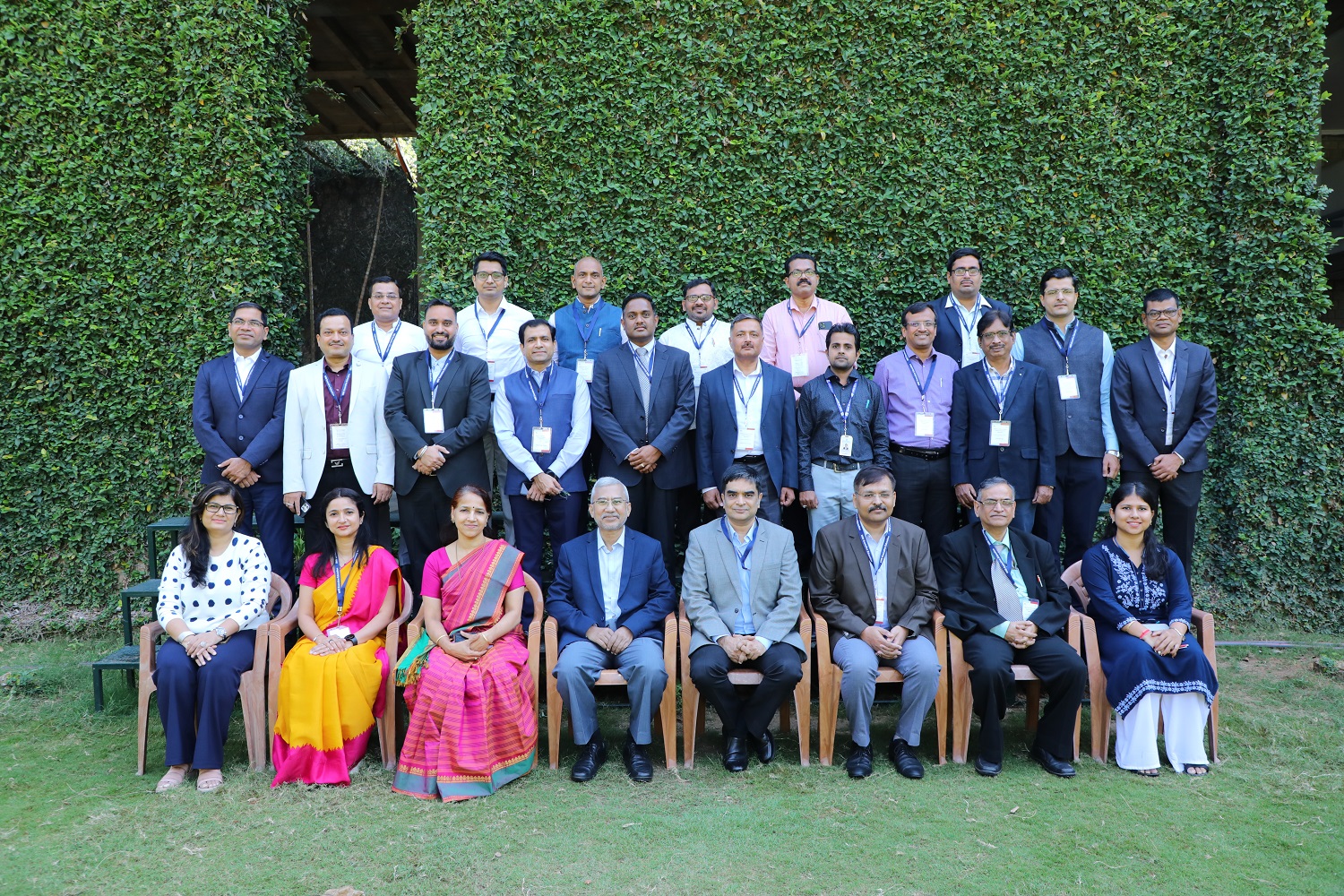 Participants of the Executive Education Programme, ‘Digital Government Senior Leaders Programme, NeGD, MeitY (Batch 02)’, along with the Faculty Programme Director, on 20th November 2023.
