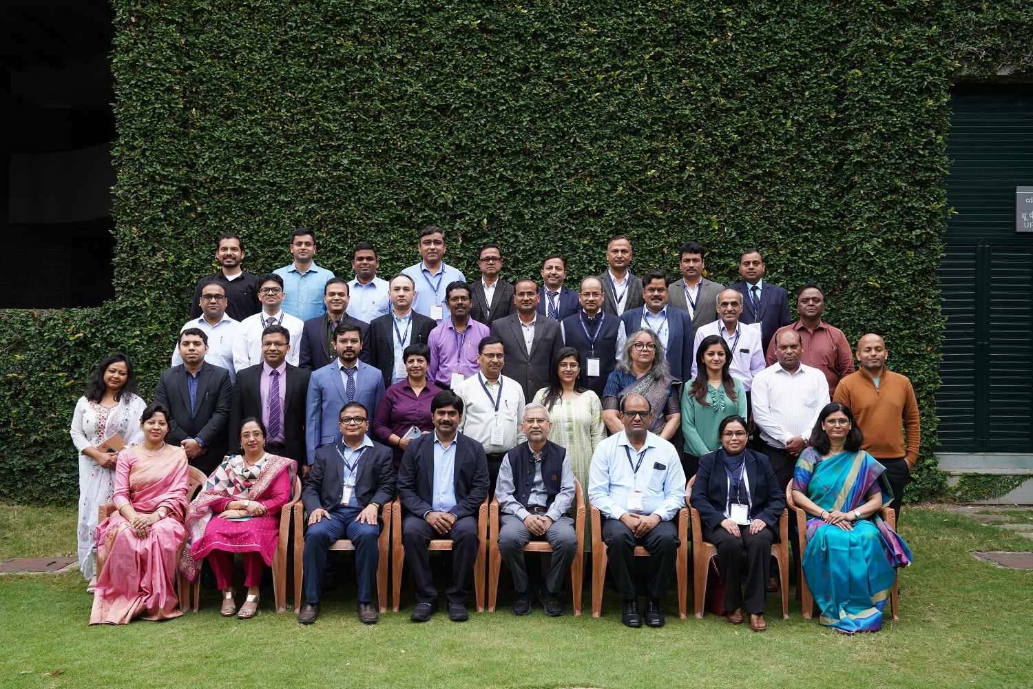 Participants of the Executive Education Programme, ‘Management Development Programme (MDP) for Mid and Senior level officers of Government of NCT of Delhi’, along with the Faculty Programme Director, on 8th January 2024.