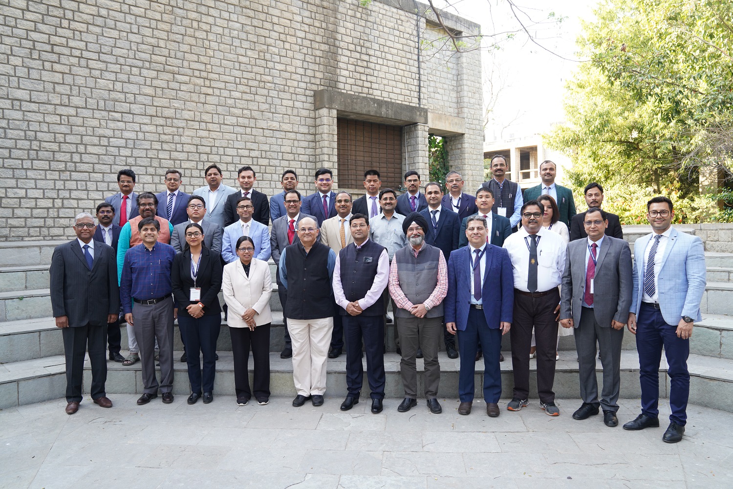 Participants of the ‘Capacity Building Programme on Digital Transformation and Project Management for e-Courts – Batch 2’, along with Prof. Rishikesha T Krishnan, Director, IIMB, and the Faculty Programme Directors, on 8th February 2024.