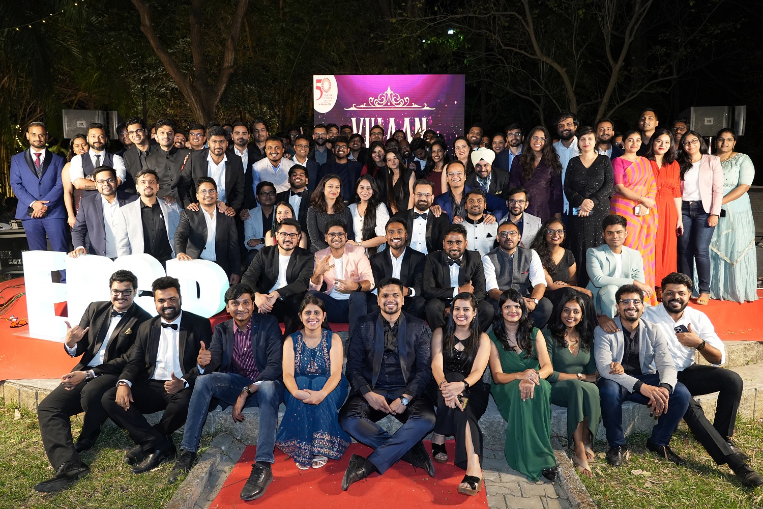 A snapshot capturing the students and participants at Vihaan '24.