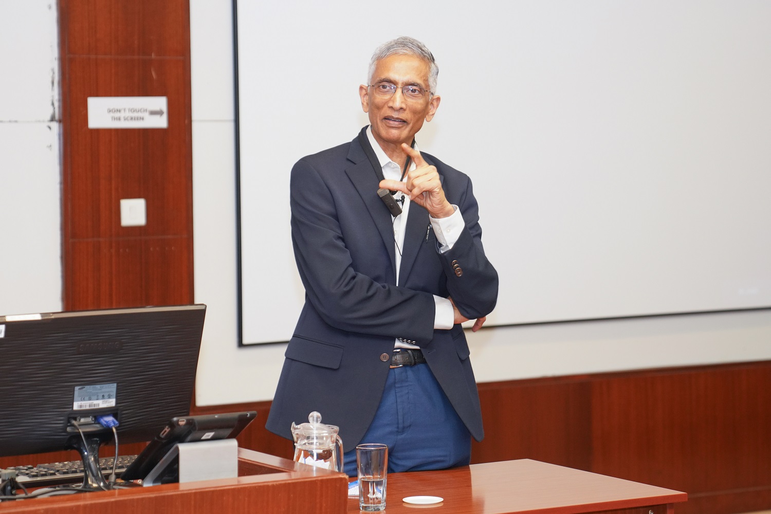Shri Parameswaran Iyer, Former Secretary, Ministry of Drinking Water and Sanitation, Government of India, speaks on, ‘Designing and Implementing Large Scale Development Programmes’, at an event hosted by the Jal Jeevan Mission at IIM Bangalore, on 7th February 2024.