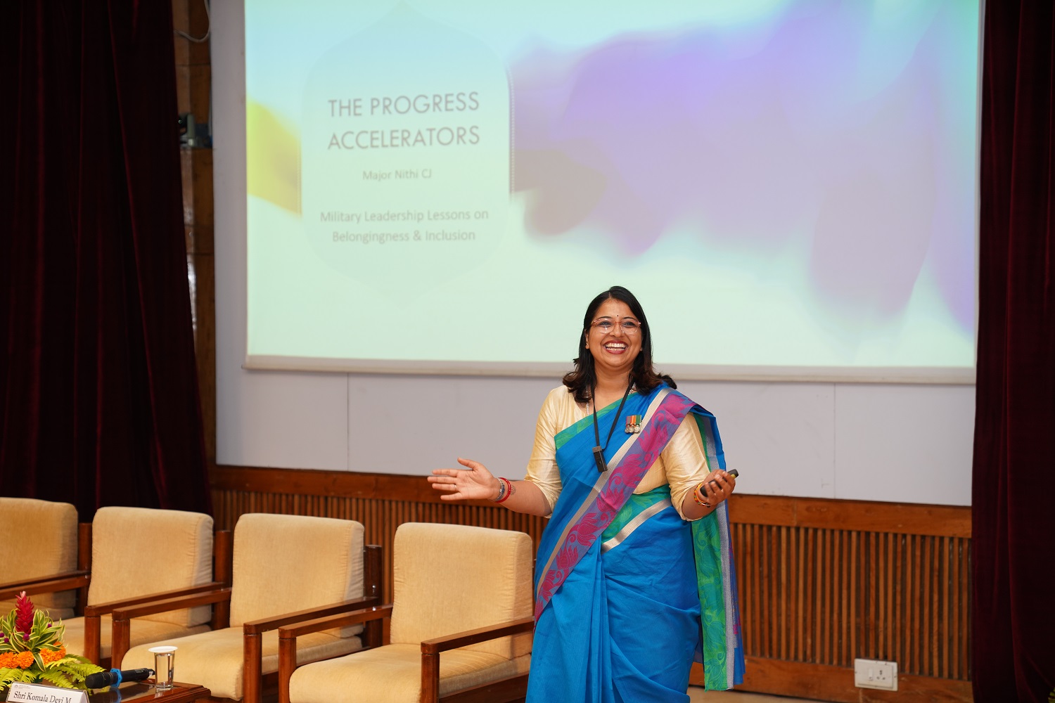 IIMB celebrated International Women’s Day with a talk by Major Nithi CJ on 8th March 2024. The talk was organized by the Staff Recreation Committee (SRC) of IIMB along with the CAO’s Office and the HR department of the Institute.