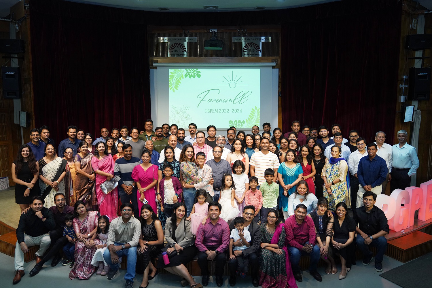 Students of the Post Graduate Programme in Enterprise Management at their farewell on 17th March 2024.