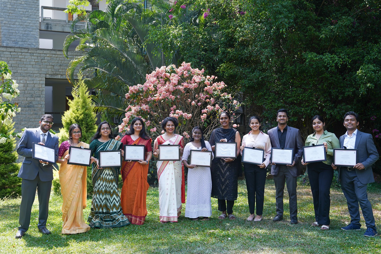 Students who completed the N.S. Ramaswamy Pre-doctoral Fellowship (NSR Pre-doc) programme at their farewell on 30th April 2024.