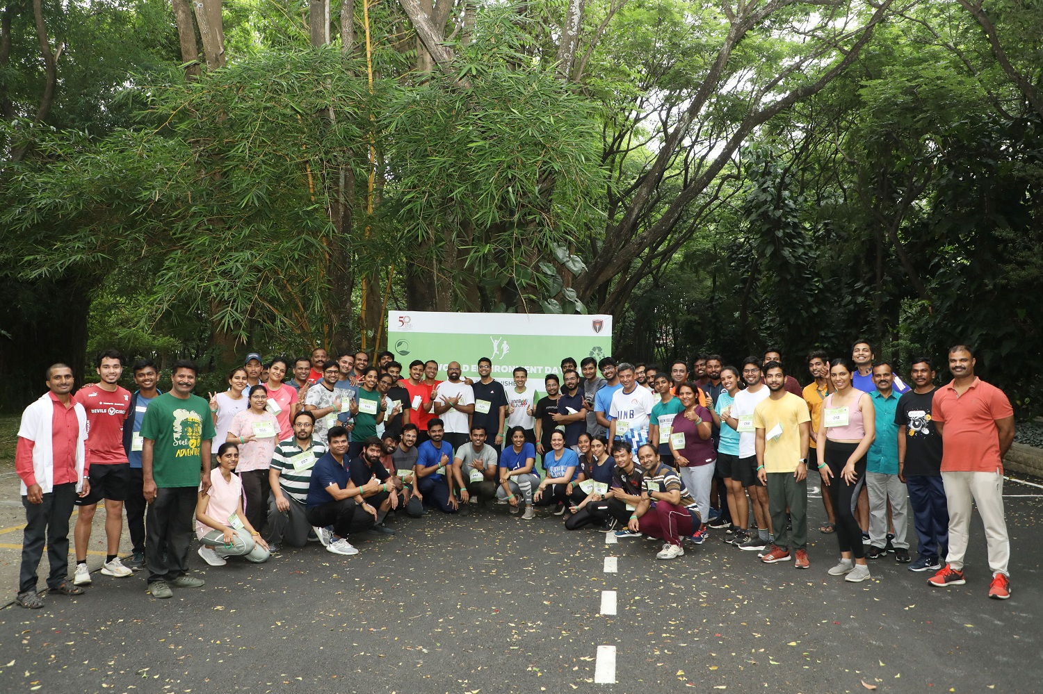 Participants of ‘IIMB World Environment Day Run’, organized by PGP2 students on 4th June 2023.