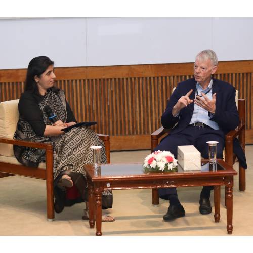 Economics area hosts fireside chat with Nobel Laureate Prof. Michael Spence