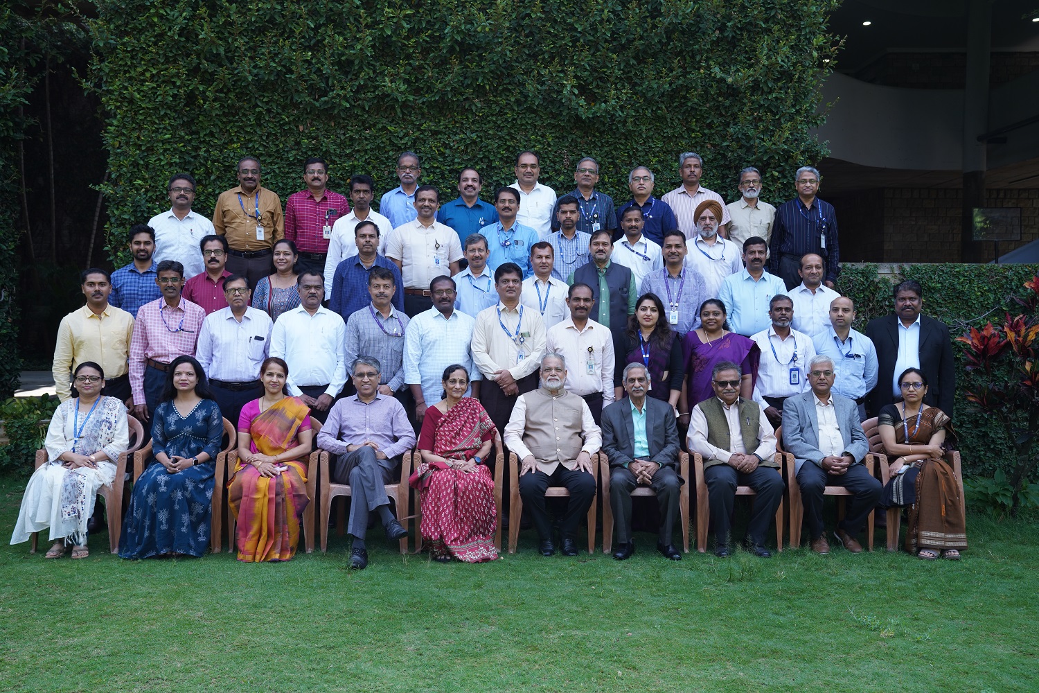 Participants of the Management and Leadership Skill Development Programme for Department of Space / Indian Space Research Organization - Batch 1, with the programme directors, on 30th September 2024.