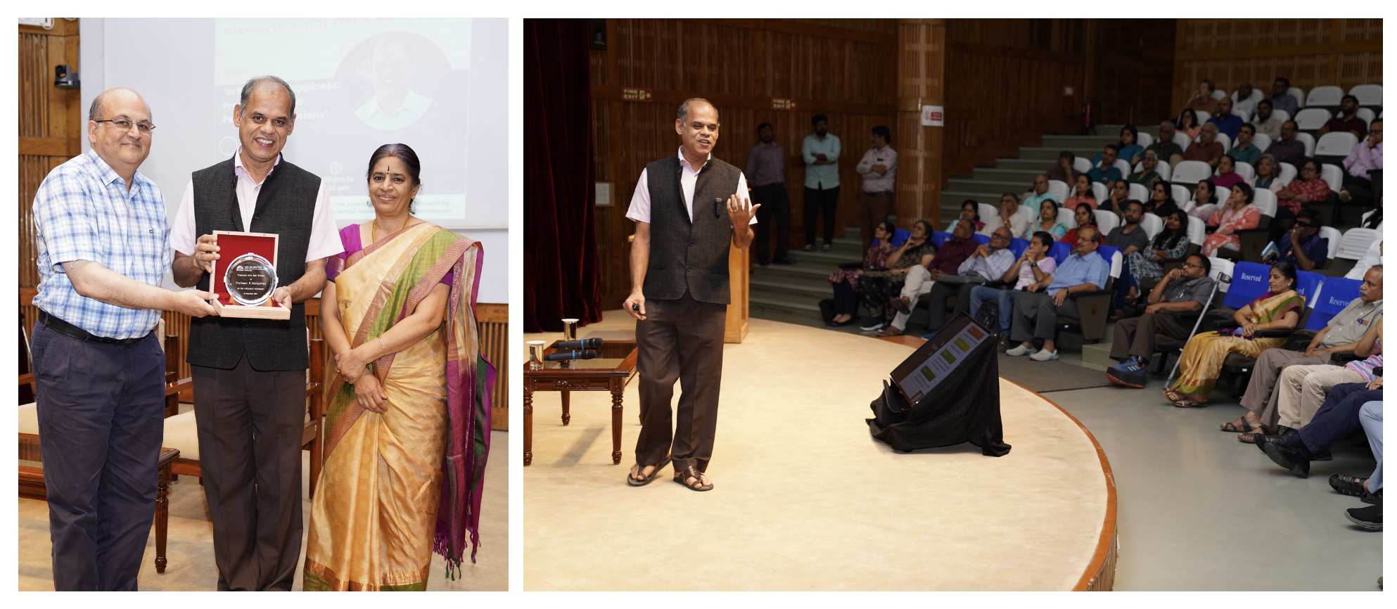 Prof. B. Mahadevan, Professor in the Production & Operations Management area, delivered a special lecture on the topic, ‘In Pursuit of Happiness: Professional and Personal Dimensions’, on 3rd September 2024.