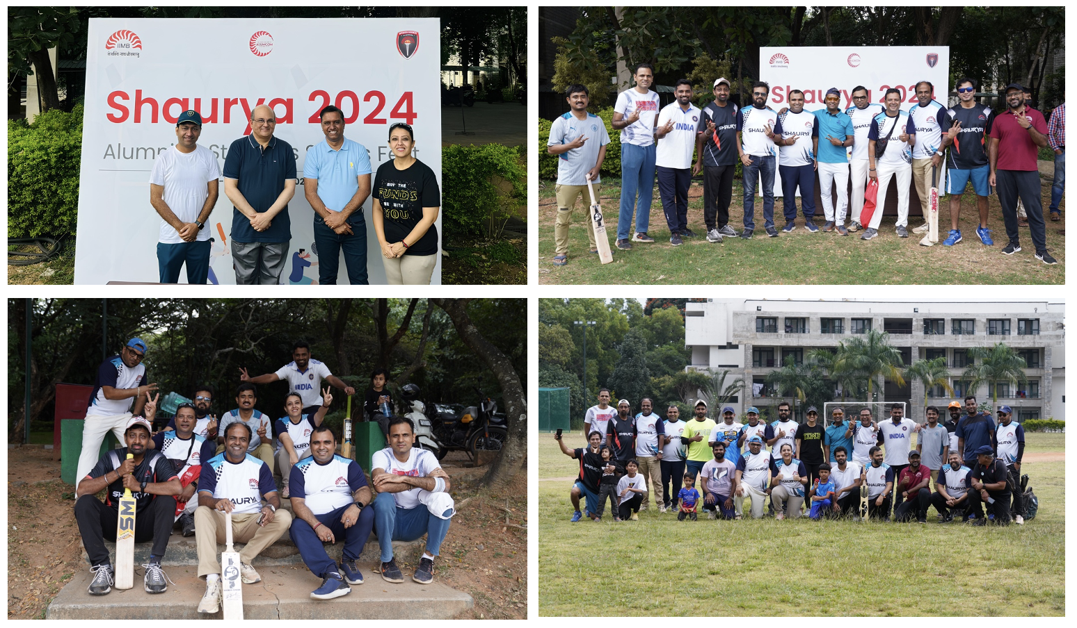 Participants at ‘Shaurya 2024’, at IIMB, on 21st September 2024. Shaurya is an annual sports event between students and alumni of IIMB.