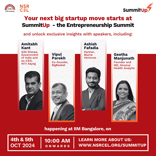 Entrepreneurship conclave SummitUp 2024 on 4th & 5th October