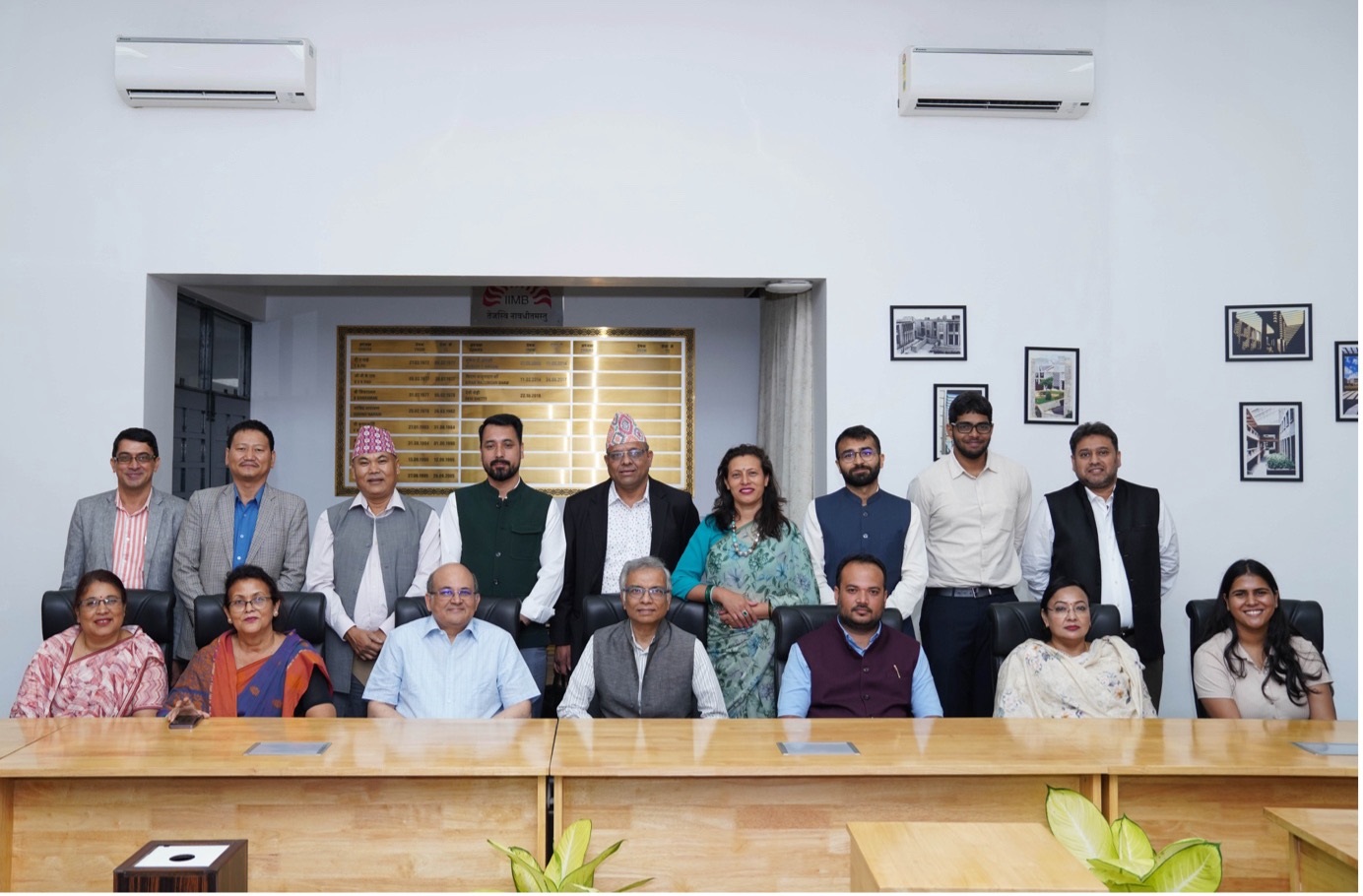 A delegation of young leaders, including Members of Parliament from Nepal, visited the IIMB campus, on 1st October 2024, to discuss the Institute’s work and exchange ideas and insights in the field of management education.