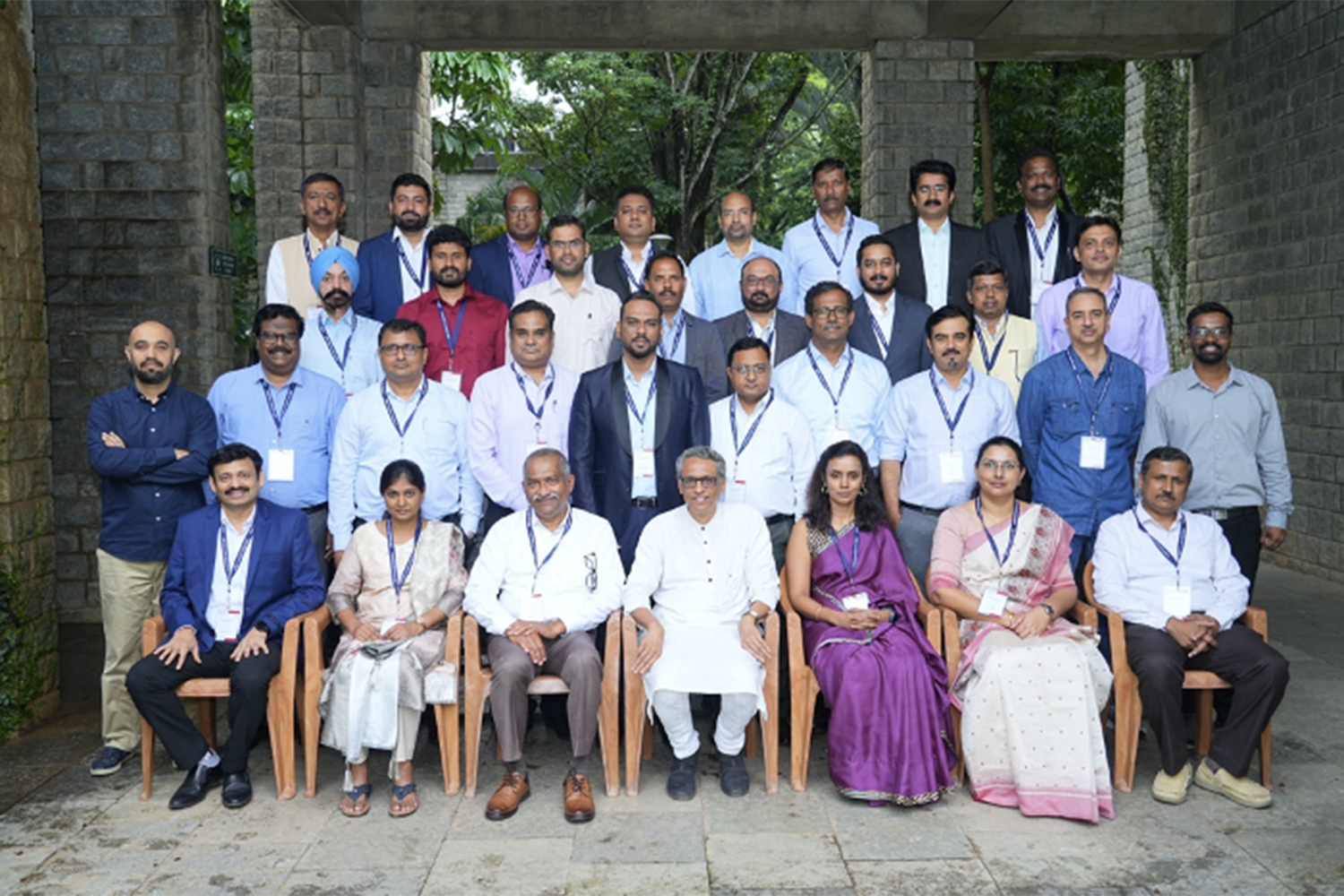 Participants of the Executive General Management Programme on ‘Challenges of Managing Inclusive Finance in India’, with the faculty programme director, on 14th October 2024.