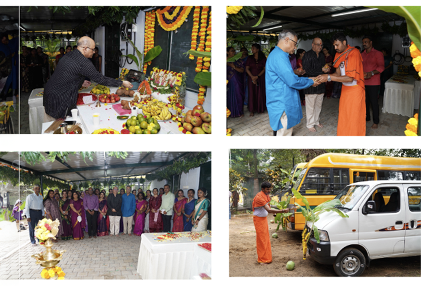 Snapshots from Ayudha puja celebrations on campus.