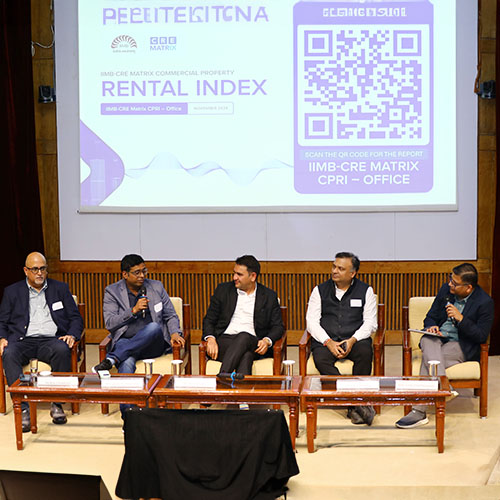 IIMB and CRE Matrix make history with launch of India's first commercial rental index on 29 November