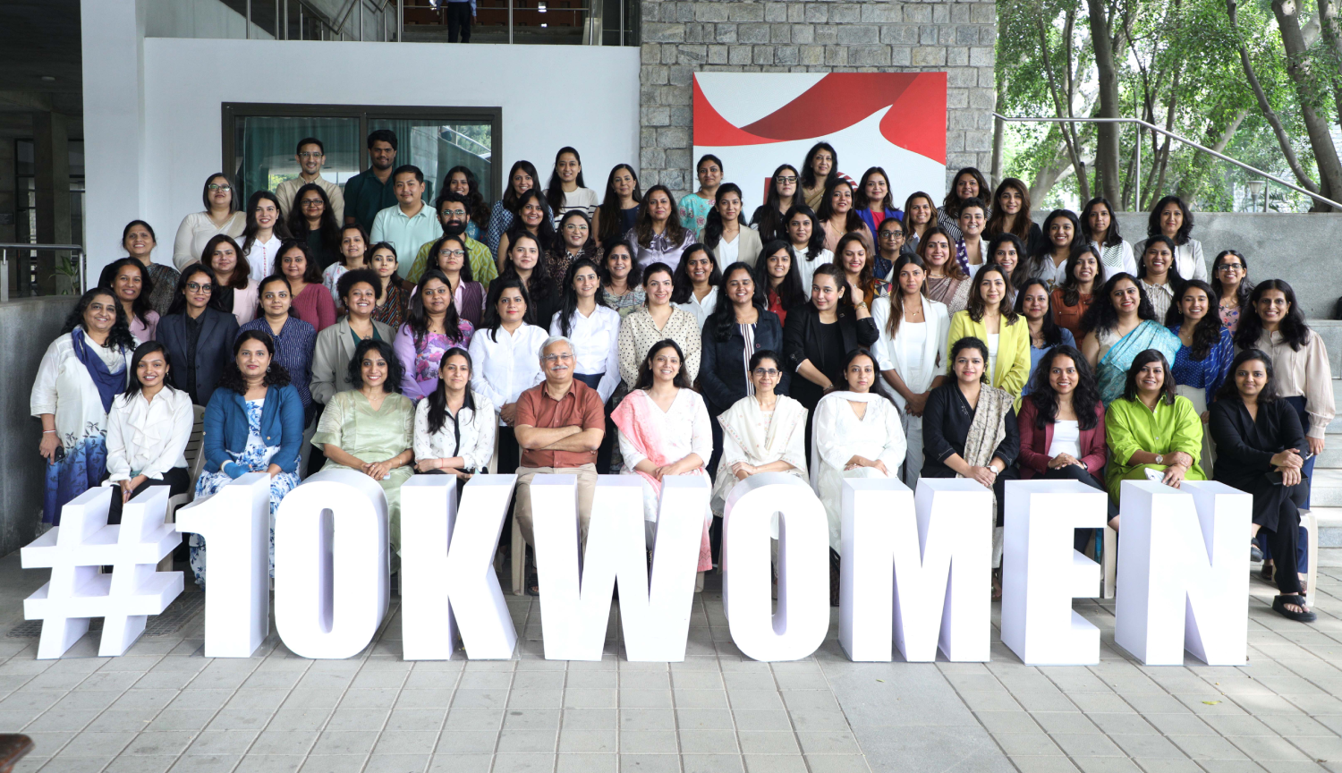 Participants of the GS 10K Women Cohort 30, with the programme directors at IIMB, on 18th November 2024.