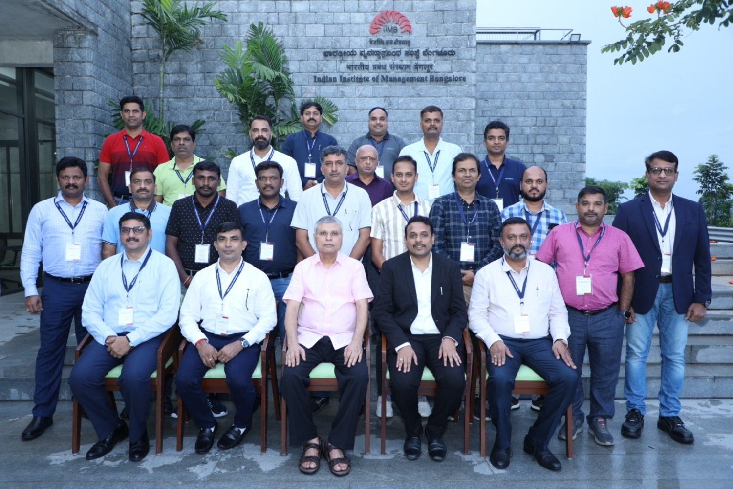 Participants of the EEP programme for Sansera Engineering Ltd, with the programme directors at IIMB, on 11th November 2024.