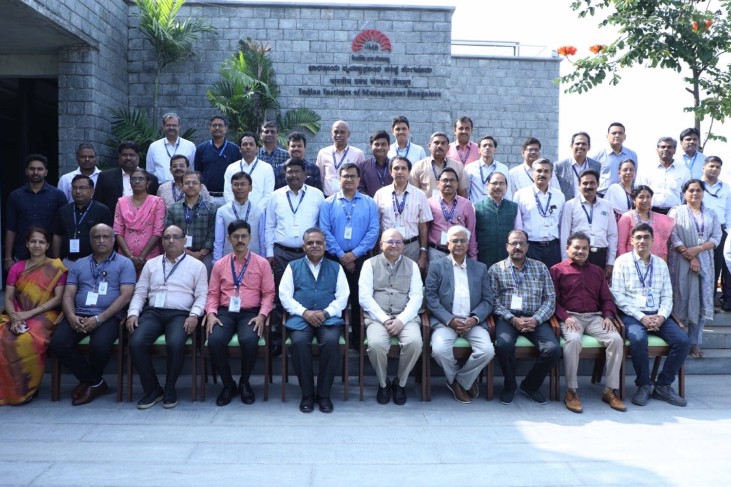 Participants of the EEP programme for officers of ISRO, with the IIMB Director and faculty programme directors at IIMB, on 11th November 2024.