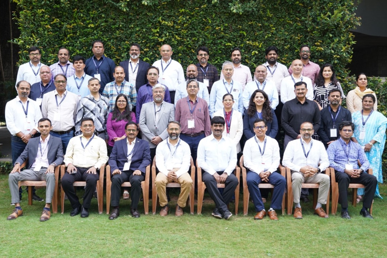 Participants of the EEP programme, ‘Artificial Intelligence for Senior Leaders’, Batch-2, with the programme directors at IIMB, on 04th November 2024.