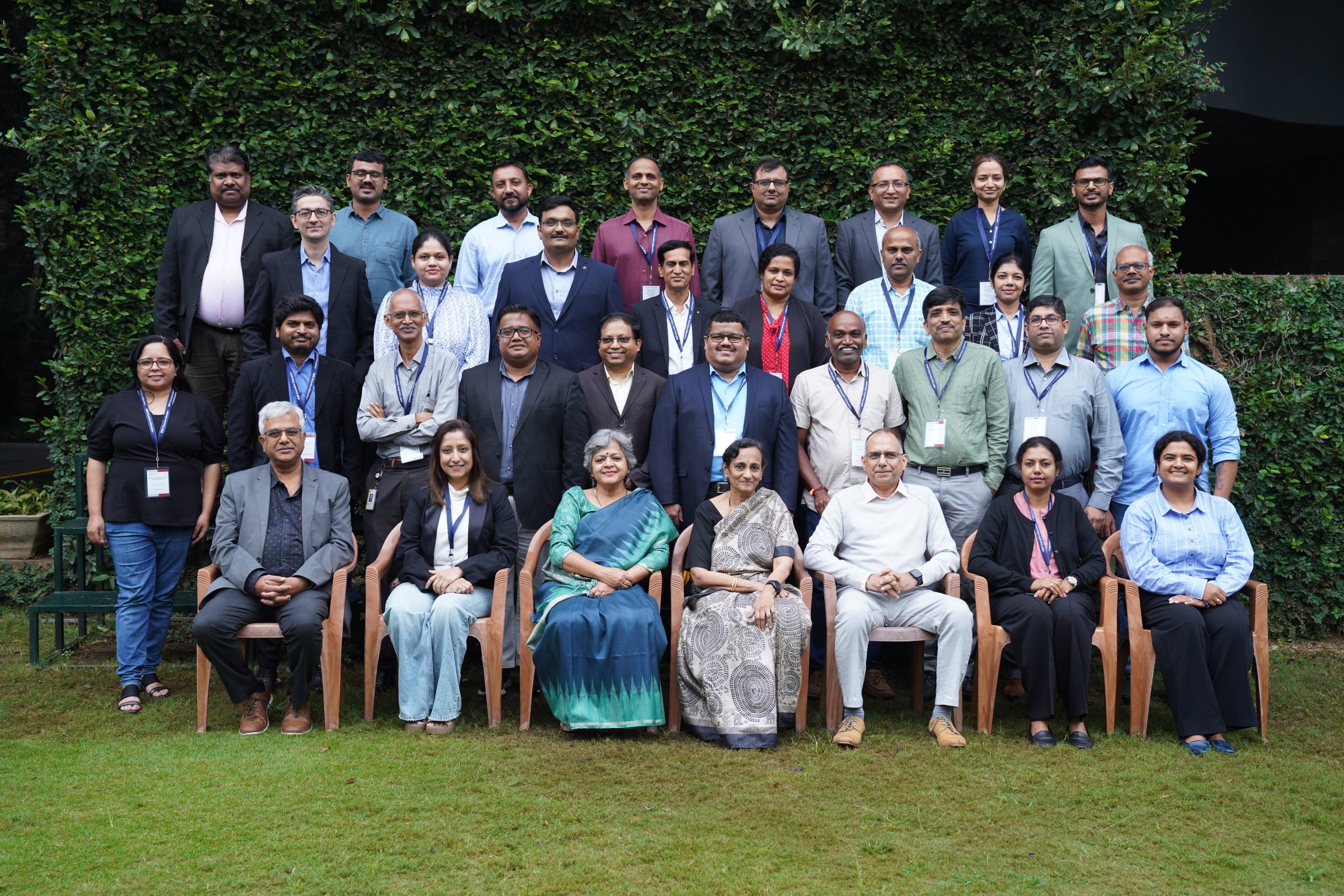 Participants of the ‘Strategic Leadership Programme for Global Foundries’, with the faculty programme directors, on 13th December 2024.