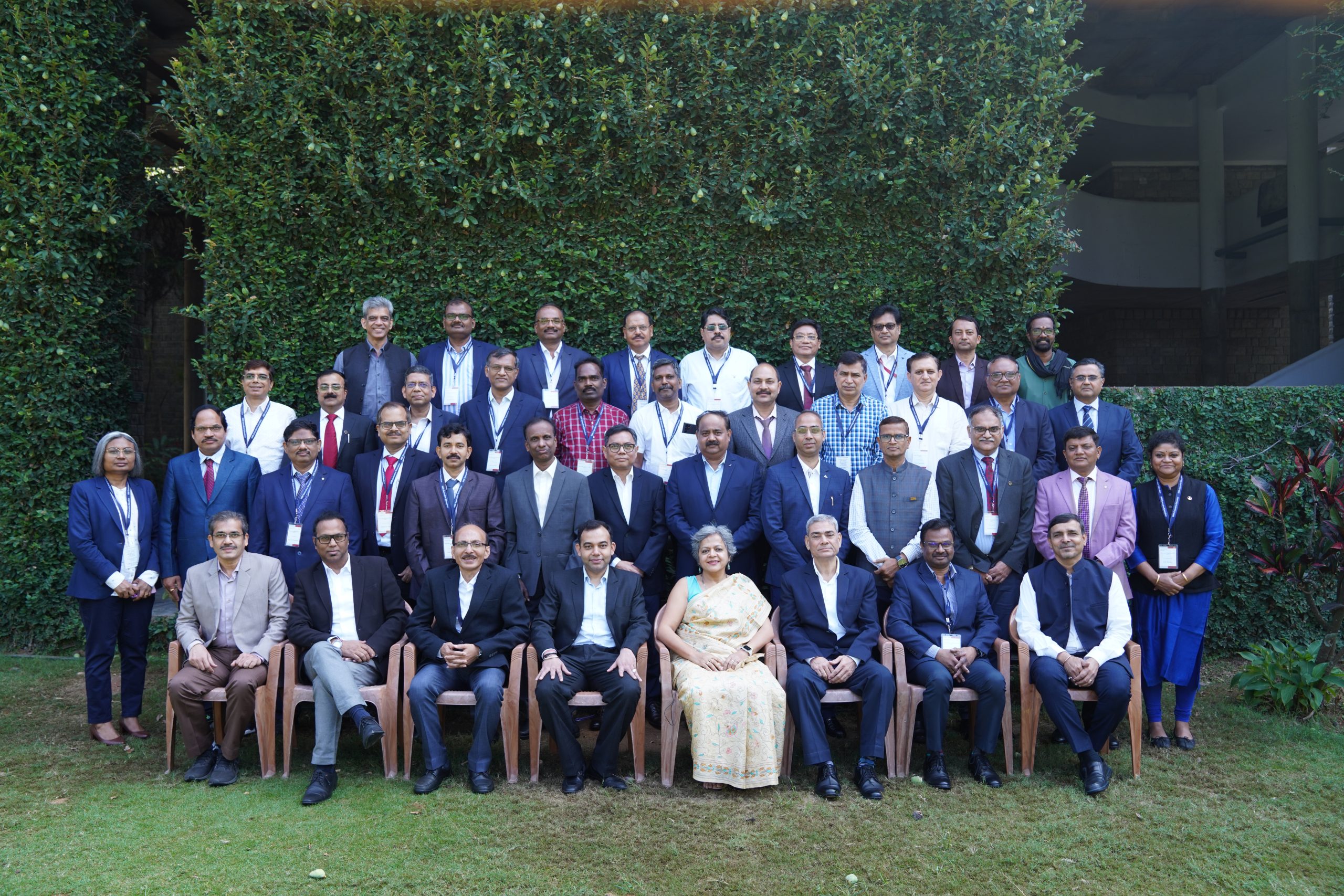 Participants of the ‘Strategic Leadership Programme for Senior Leaders’, ONGC, with the faculty programme directors, on 16th December 2024.