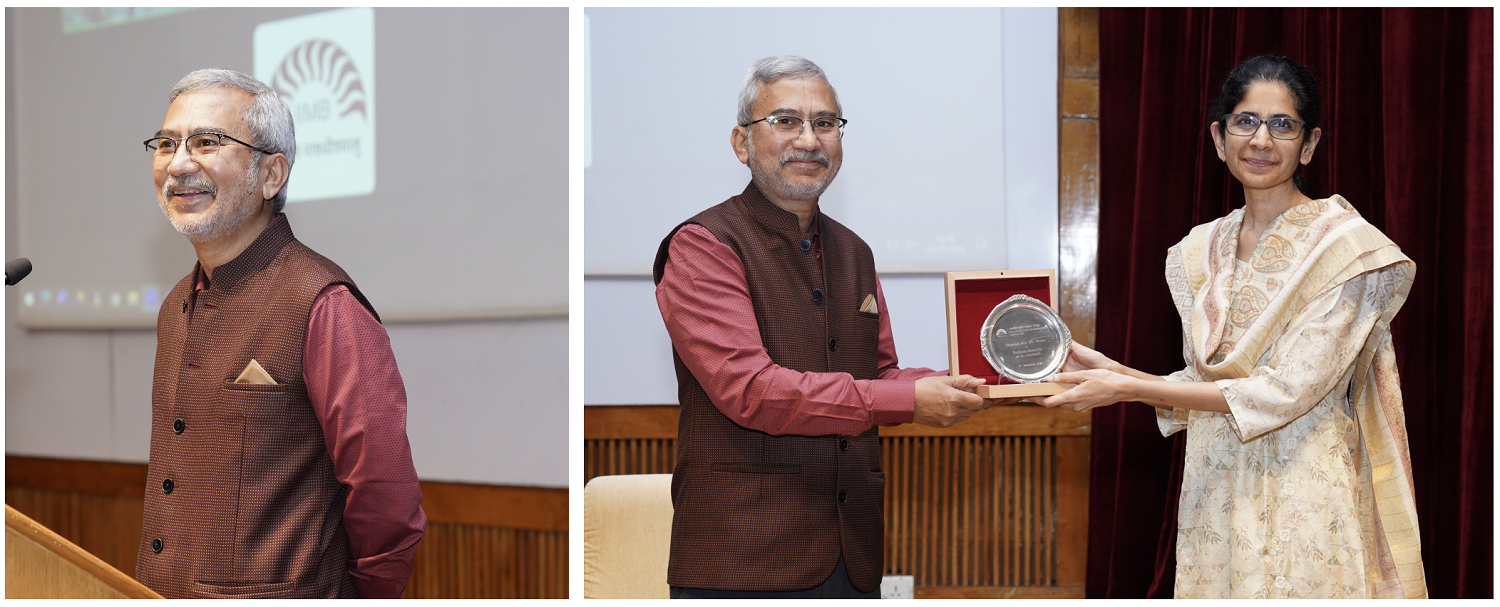 Prof. Rahul Dé, Information Systems, IIM Bangalore, retired from the services of the Institute. He delivered a special lecture on, ‘One Life in Academics’, on 31st December 2024.