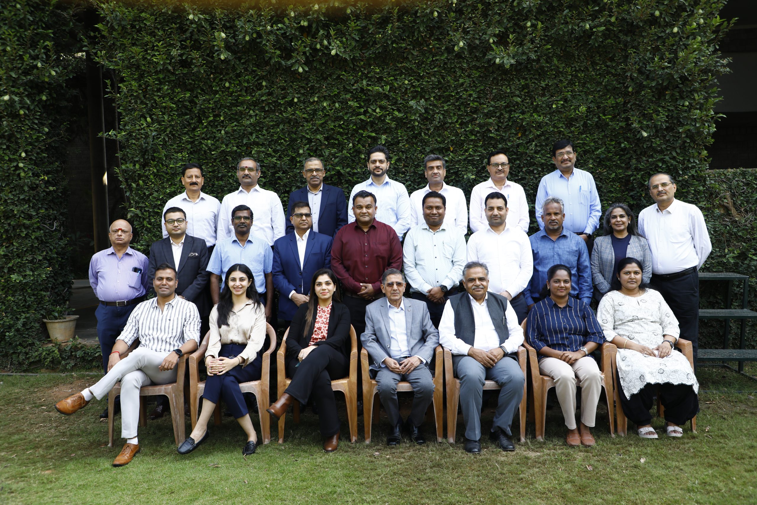 Participants of Batch 3 of the EEP programme on ‘Organizational Excellence Through Leadership’, with the faculty programme directors, on 09th December 2024.