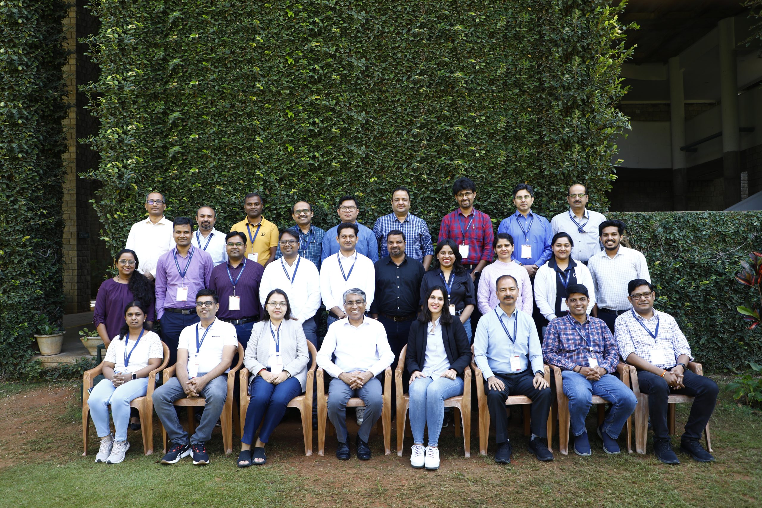 Participants of the Executive Education Programme, ‘Central Innovations Team Mercedes-Benz R&D India’, along with the Faculty Programme Director, on 27th January 2025.