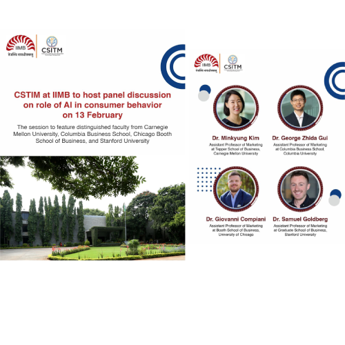 CSTIM at IIMB to host panel discussion on role of AI in consumer beha...