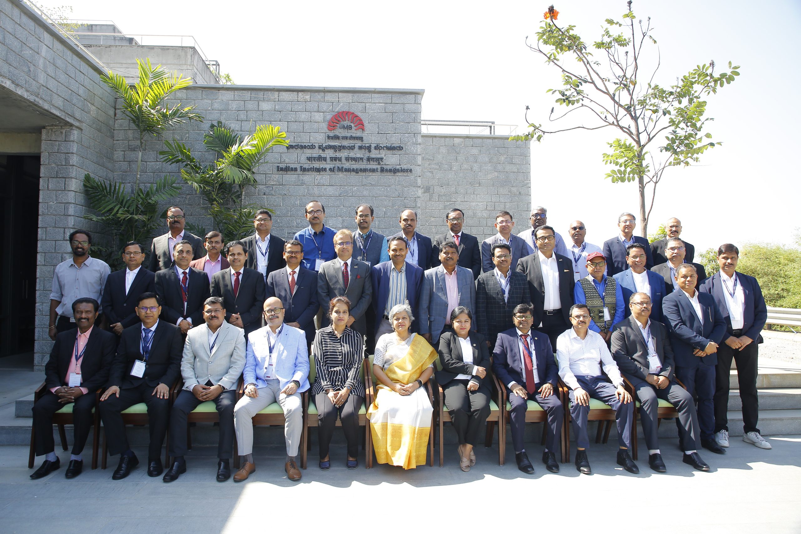 Participants of the Exec Ed programme for senior leaders of ONGC, with the faculty programme directors, on 24th February 2025.