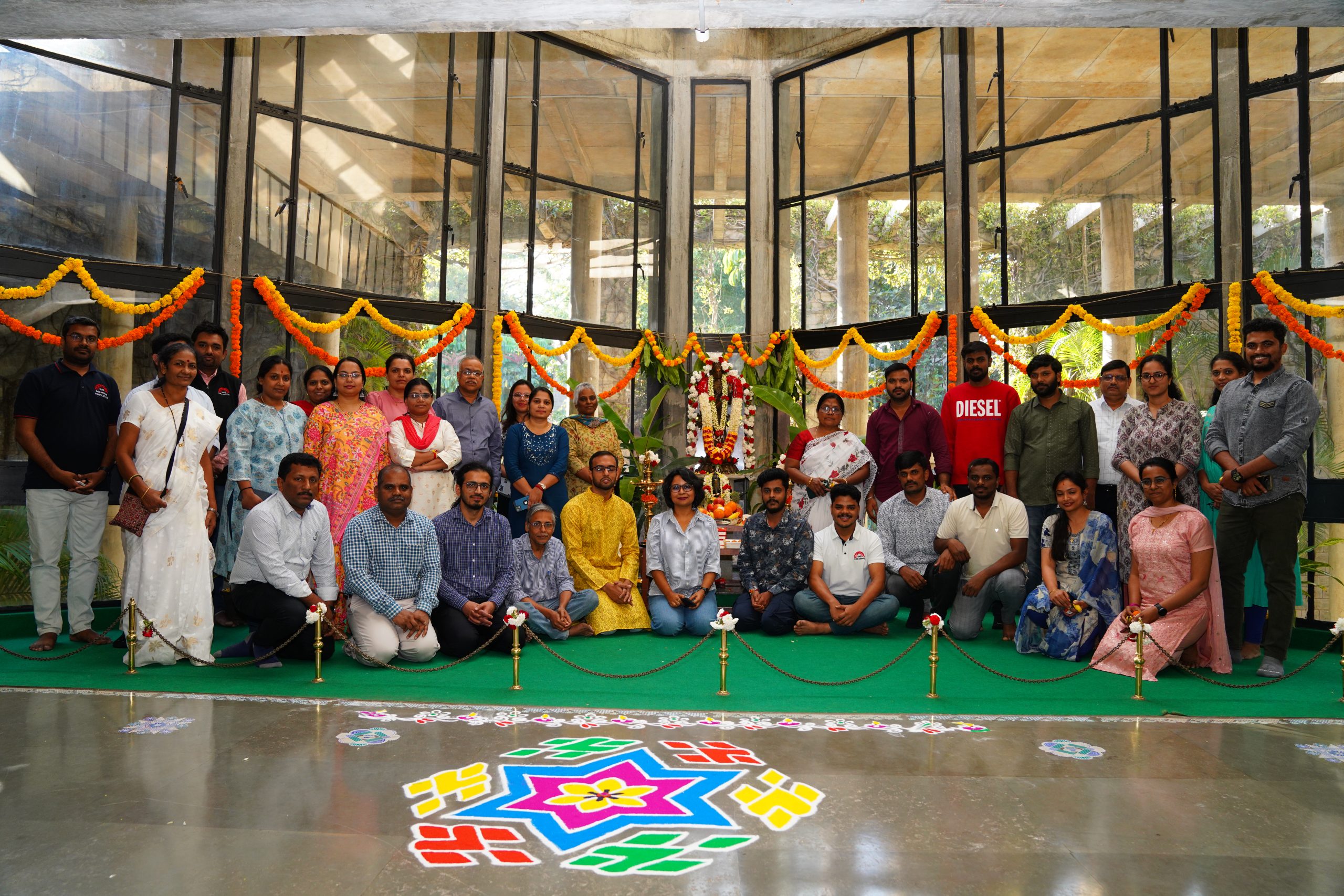 The IIMB Library team celebrated Basant Panchami, a festival dedicated to knowledge and learning, and also marked a joyous welcome to Spring, on 03rd February 2025.