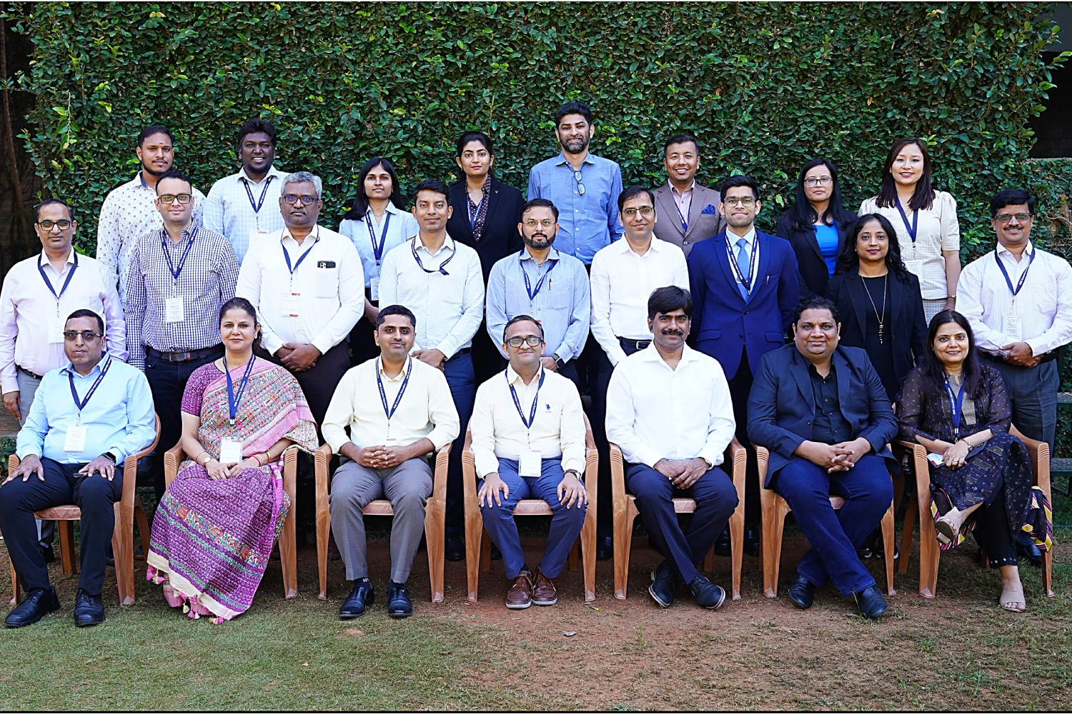 Participants of the ‘Leadership Development Programme for Voltas Limited and Universal MEP Projects & Engineering Services Limited’, with the faculty programme directors, on 03rd February 2025.