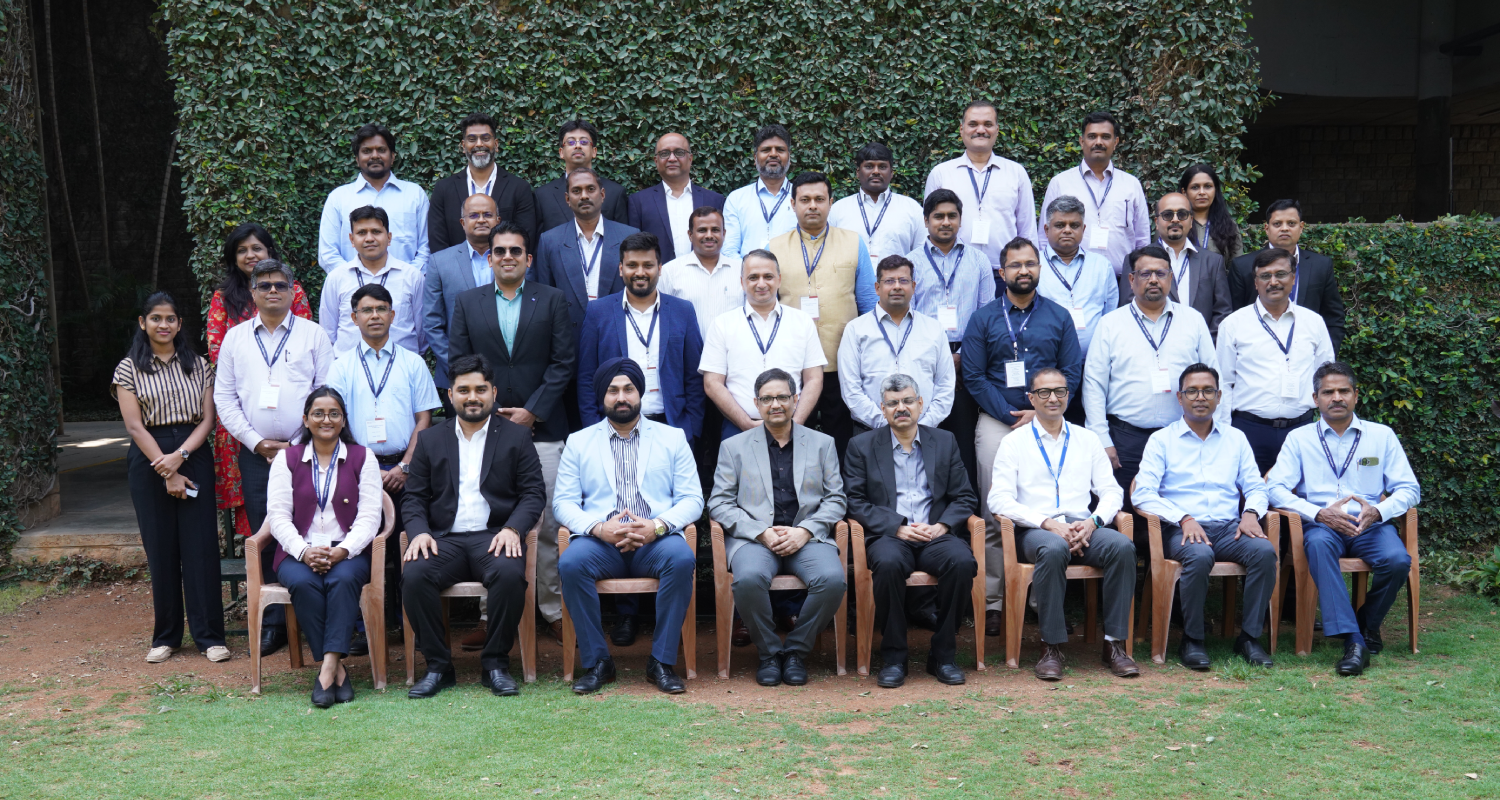 Participants of the Leadership Development Programme for ZEISS Group, along with the faculty programme directors, Prof. Sushantha K Mishra and Prof. Rejie George Pallathitta, on 16th April 2025.