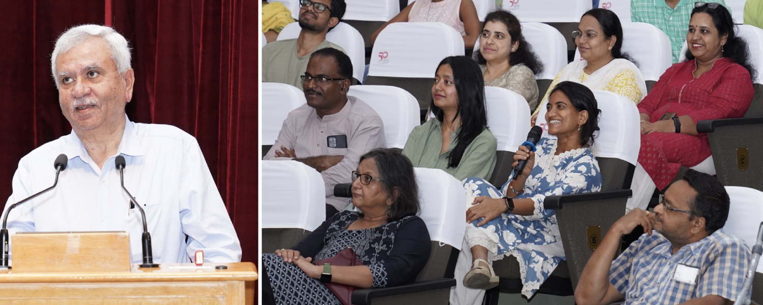 Prof. Trilochan Sastry, Decision Sciences area, IIM Bangalore, retired from the services of the Institute. With over two decades of dedicated service, his farewell lecture served as an important and heartfelt reminder of his deep impact as an educator at IIM Bangalore. He delivered a special lecture on, ‘Life within IIM Bangalore and life outside’, on 03rd April 2025.