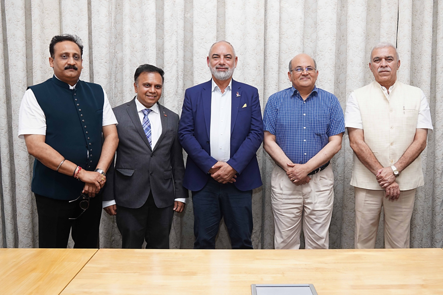 H.E. Fleming Raul Duarte Ramos, Ambassador of Paraguay, visited IIM Banagalore on 03rd April 2025. (L-R) Prof. B. R. Supreeth, Syndicate Member, Bengaluru City University; ⁠Mr. Karthik Tallam, Honorary Consul General of the Kingdom of Cambodia in India; H.E.Fleming Raul Duarte Ramos, Ambassador, Paraguay to India; Professor Rishikesha T Krishnan, Director, IIMB; and Nawab Najaf Ali Khan were present at the meeting.