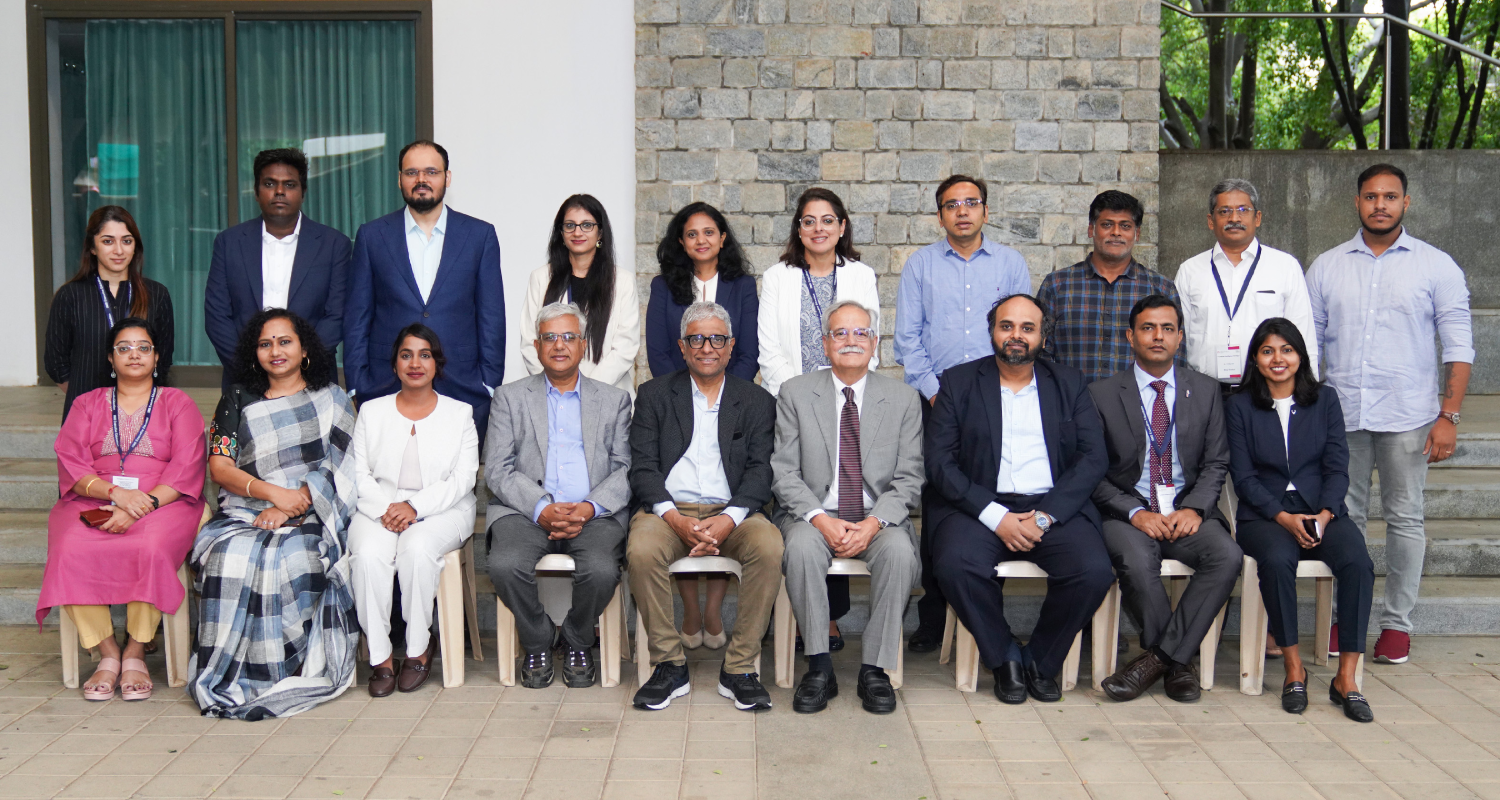 Participants of the Exec Ed Programme, ‘Artificial Intelligence Strategy’, along with the faculty programme directors Prof. Shankar Venkatagiri and Prof. Vijay Venkataraman, on 26th May 2025.