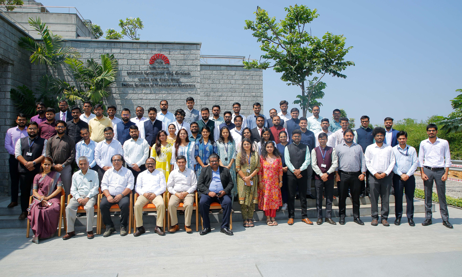 Participants of Management Development Programme for Indian Telecommunication Services Officers, along with the faculty programme director Prof. Arnab Mukherji, on 12th May 2025.