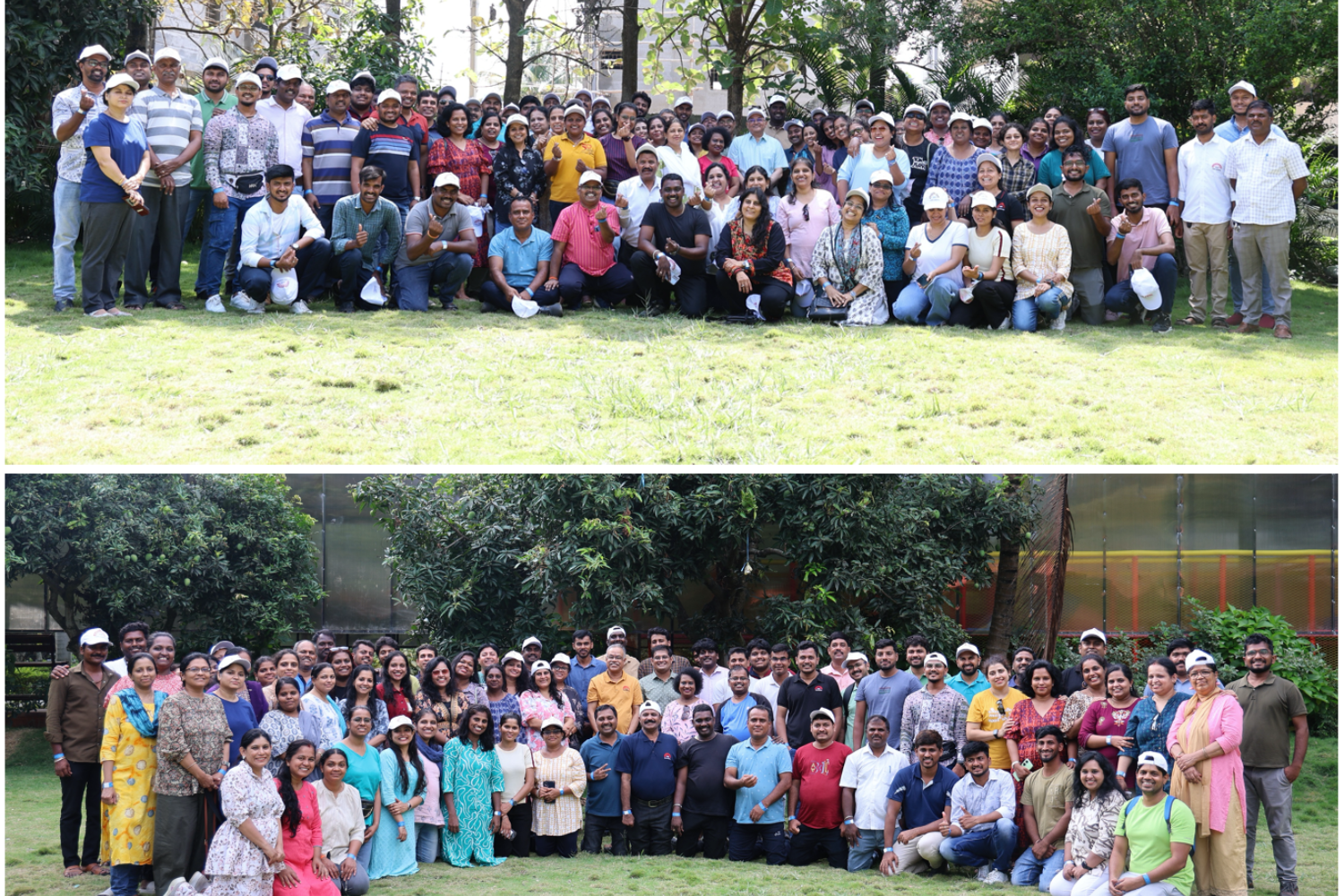 IIMB staff with Prof. Rishikesha T Krishnan, Director, IIMB, and Prof. M Jayadev, Dean, Administration, IIMB, at the annual staff retreat organized on 16th May 2025.