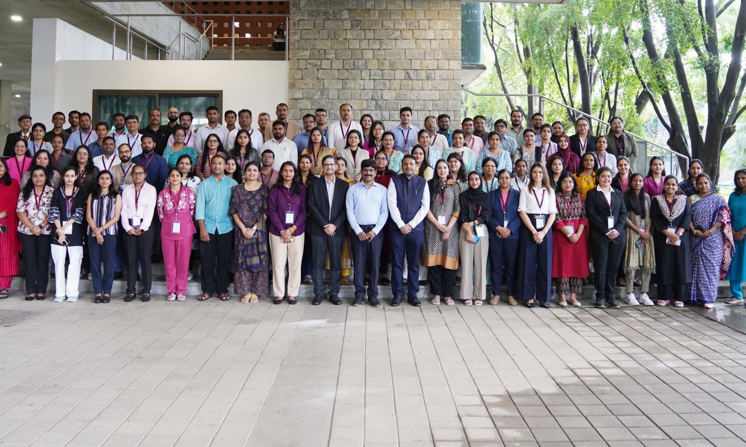 Participants of the Summer Research Methodology Workshop 2025, along with Prof. Sushanta Kumar Mishra, Prof. U Dinesh Kumar, and Prof. Deepak Chandrashekar, on 19th May 2025.