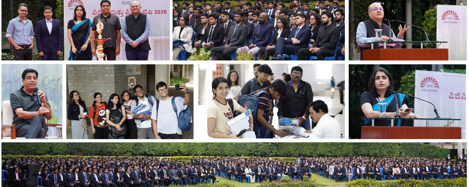 IIM Bangalore welcomed 544 PGP and 78 PGPBA students on 9th June 2025.