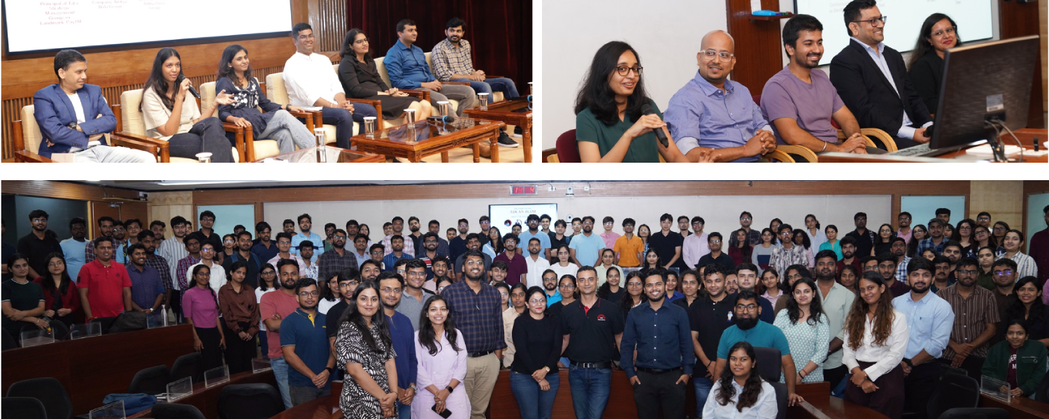 First-year PGP and PGPBA interact with alumni, at the ‘Ask an Alum’ session, on 12th June 2025.